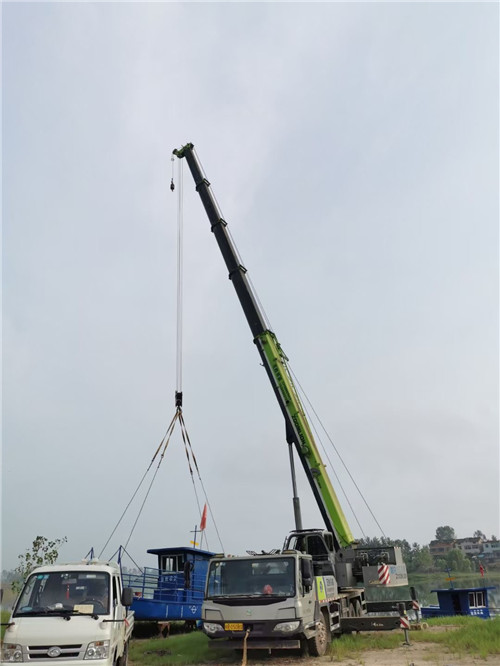 商南县桥梁建设吊装案例